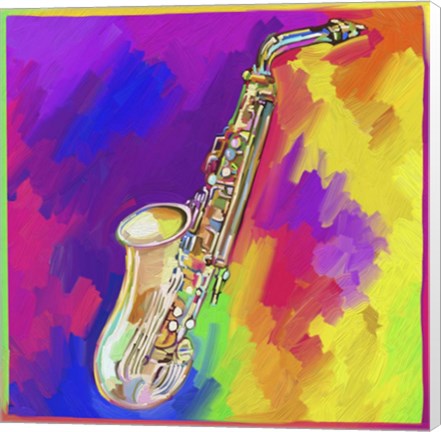 Framed Saxophone Print