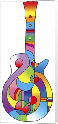 Framed Guitar 712 Print