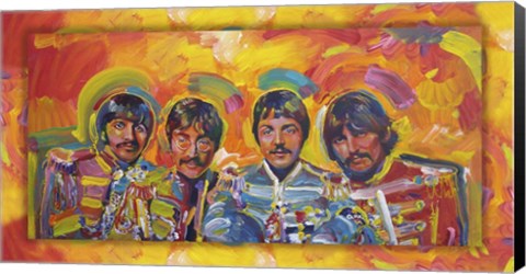 Framed Beatles Sgt Peppers Print