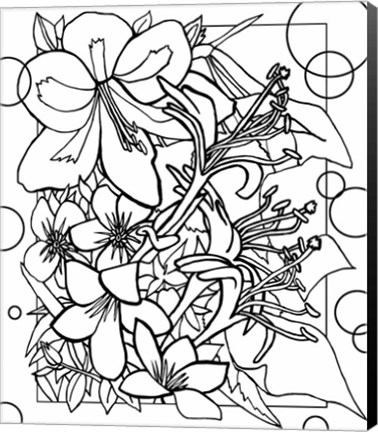 Framed Kville flowers 8 Print