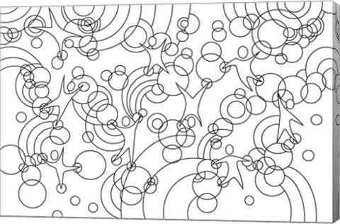 Framed Playroom Wall Lineart Print
