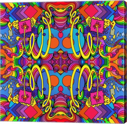 Framed Cosmic Bang B Print