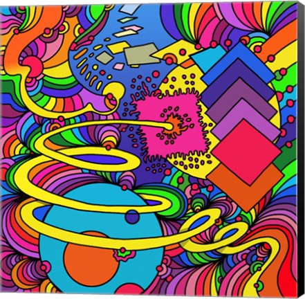 Framed Cosmic Bang Print