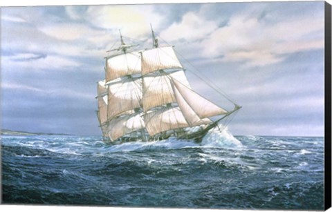 Framed Hunter' Heading Out Print