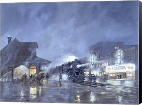 Framed Train Station Print