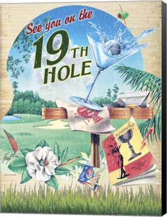 Framed 19th Hole Print