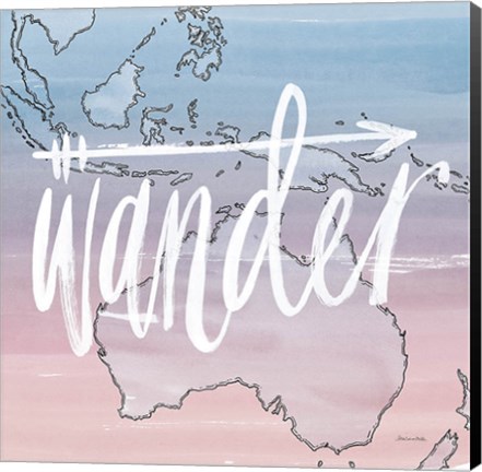 Framed World Traveler Wander Print