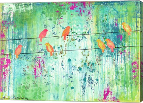 Framed Birds On A Wire Print