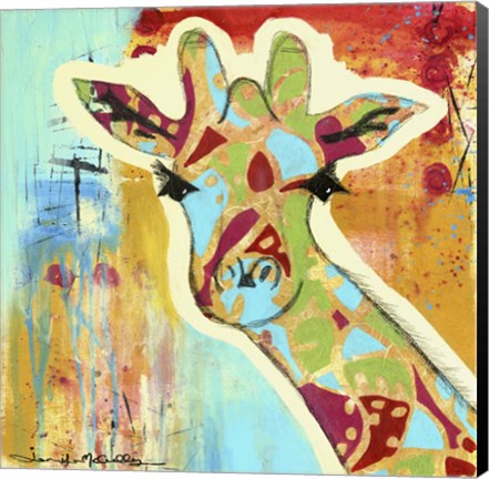 Framed Calypso The Giraffe Print