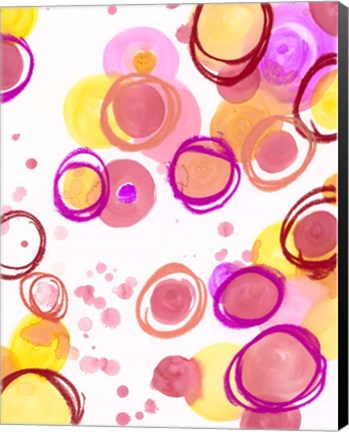 Framed Candy Dots Print