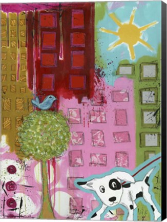 Framed City Life Print