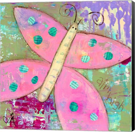 Framed Pink Butterfly Print