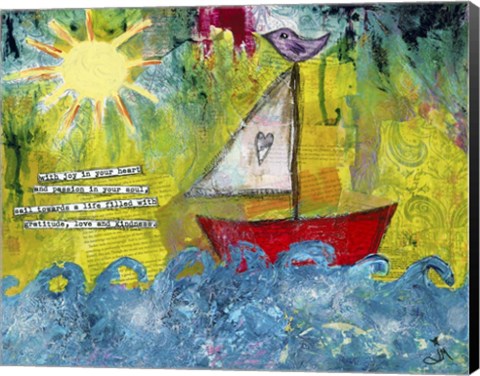 Framed Sail Towards Print