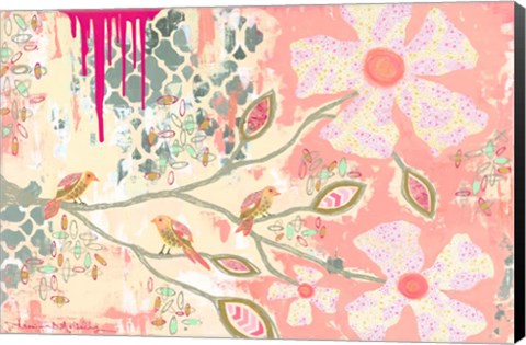 Framed Three Little Birds B Print