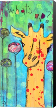 Framed What&#39;s Up Giraffe Print