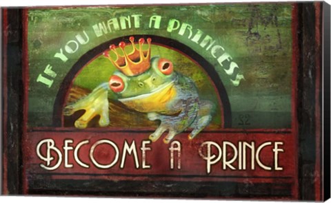 Framed Frog Prince Print