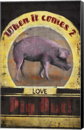 Framed Pig Out Print
