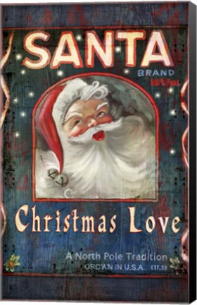 Framed Santa Brand Print