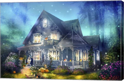 Framed Halloween Lane Print