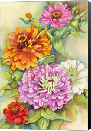 Framed Z for Zinnia Print