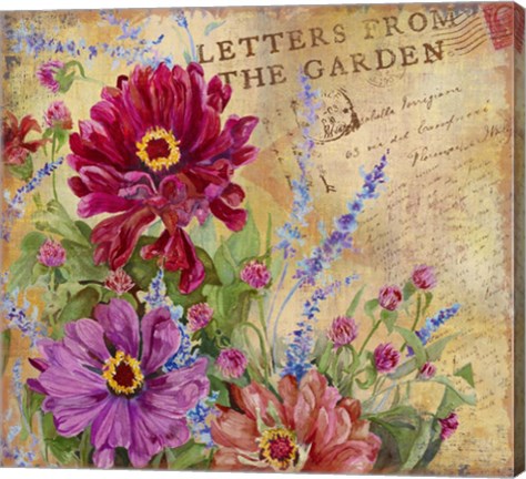 Framed Letters from the Garden I Print