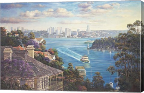 Framed Afternoon Light Sydney Harbour Print