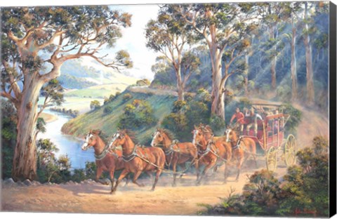 Framed Run Home Print