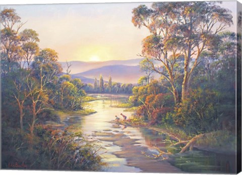 Framed Close Of Day - Paterson Print