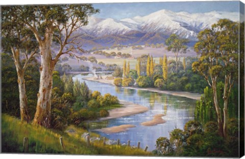 Framed Murray Valley Campers Print