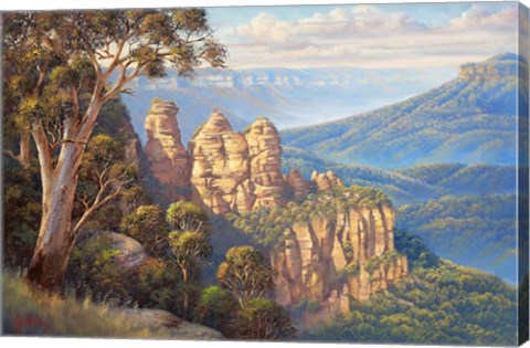 Framed Three Sisters - Katoomba Print