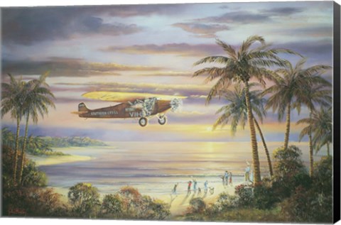 Framed Flight Into History Print