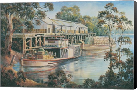 Framed Tea Break - Echuca Print