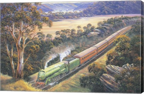 Framed Approaching Cowan Bank Print