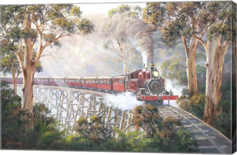 Framed Misty Morning - Belgrave Print