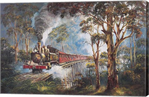 Framed Puffing Billy 1 Print