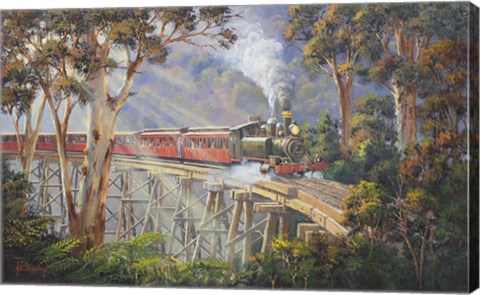 Framed Puffing Billy 2 Print