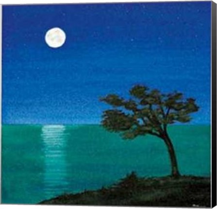 Framed Notturno Mediterraneo II Print