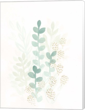 Framed Sprout Flowers I Print