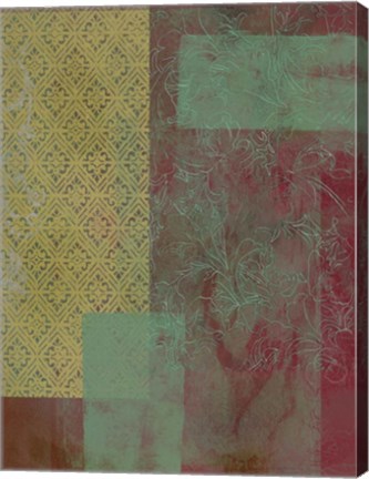 Framed Brocade Tapestry I Print