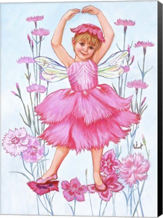 Framed Fairy Of The Pinks Print