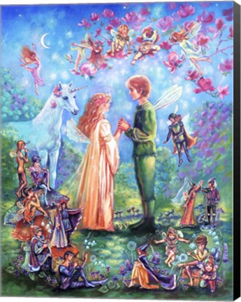 Framed Fairy Wedding Print