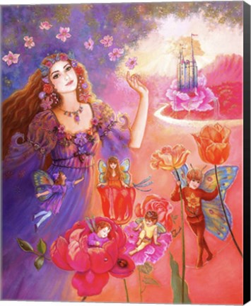 Framed Flora&#39;s Realm Print