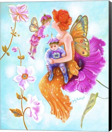 Framed Mother Fairy&#39;s Kiss Print