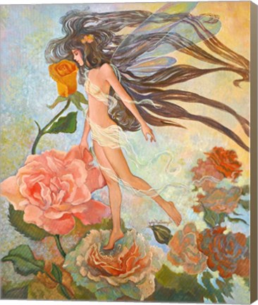 Framed Rose Fairy Print