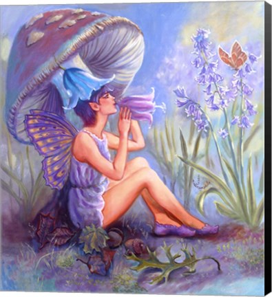 Framed Blue Bell Fairy Print