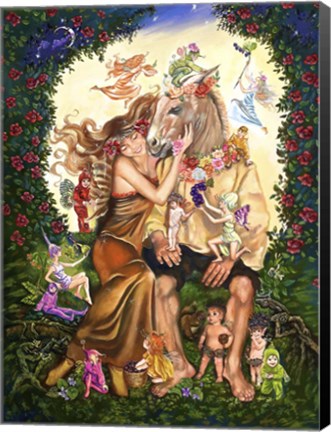 Framed Bottom And Titania Print