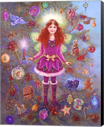 Framed Christmas Tree Fairy Print