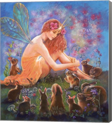 Framed Fairy And The Velveteen Rabbit Print