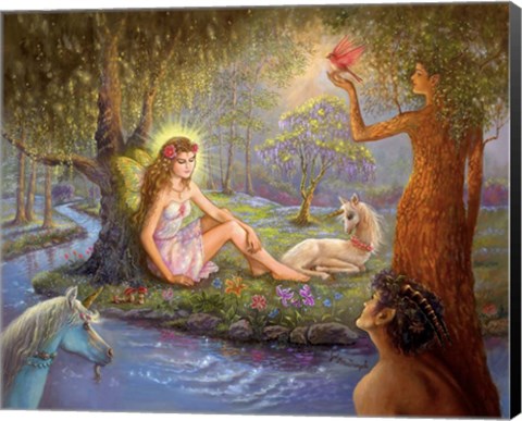 Framed Fairy Of The Mystic Forest Print