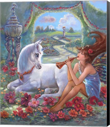 Framed Flute Fairy Print